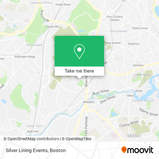 Silver Lining Events map
