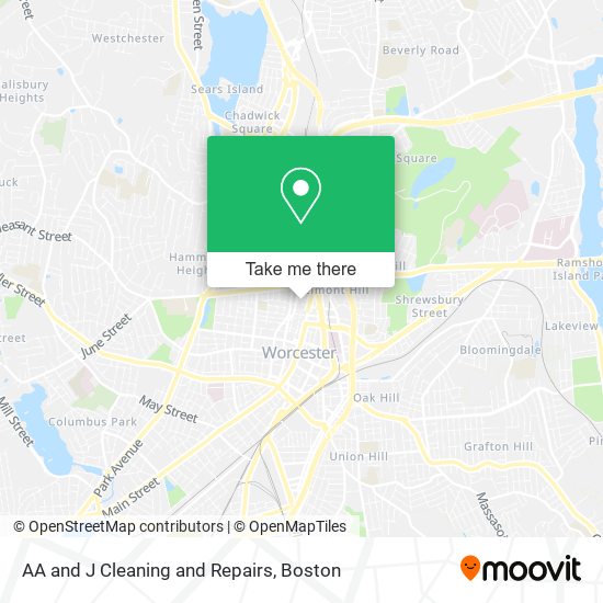 AA and J Cleaning and Repairs map