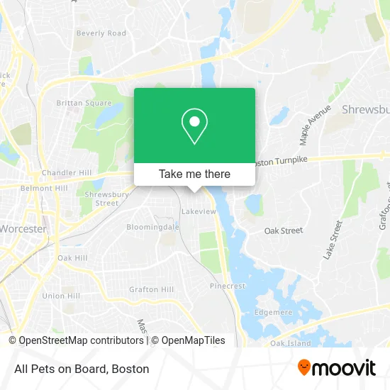 All Pets on Board map