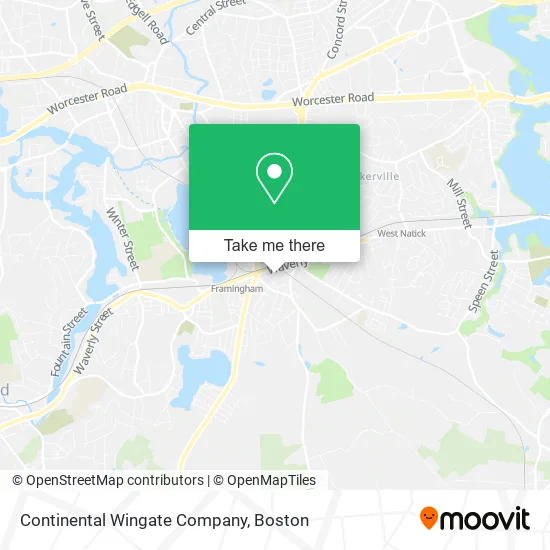 Mapa de Continental Wingate Company