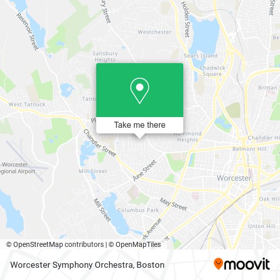 Worcester Symphony Orchestra map