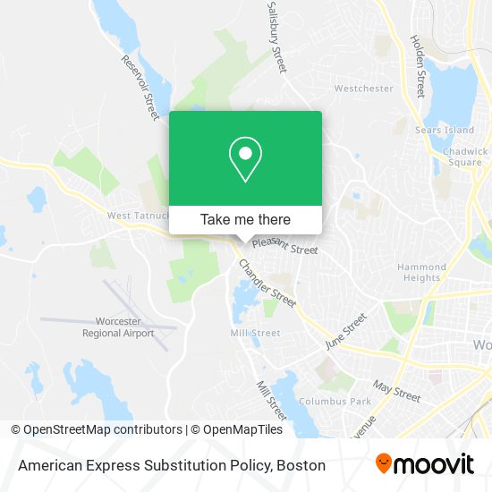 Mapa de American Express Substitution Policy