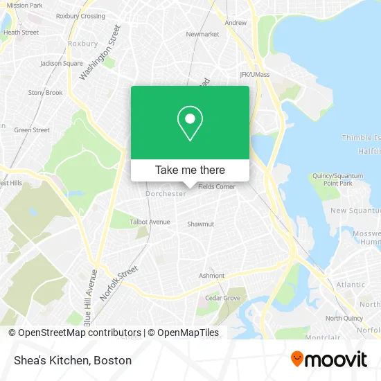 Shea's Kitchen map