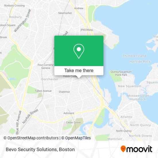 Bevo Security Solutions map