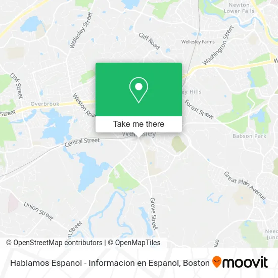 Hablamos Espanol - Informacion en Espanol map