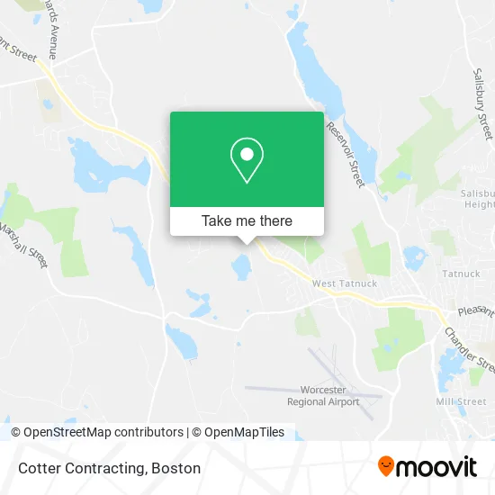 Cotter Contracting map