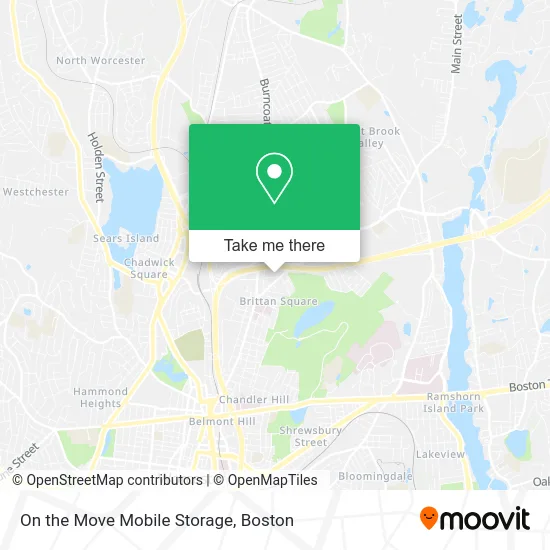On the Move Mobile Storage map