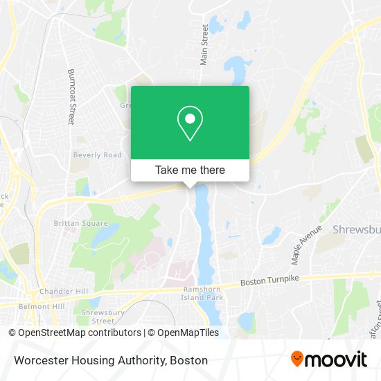 Worcester Housing Authority map