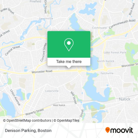 Denison Parking map
