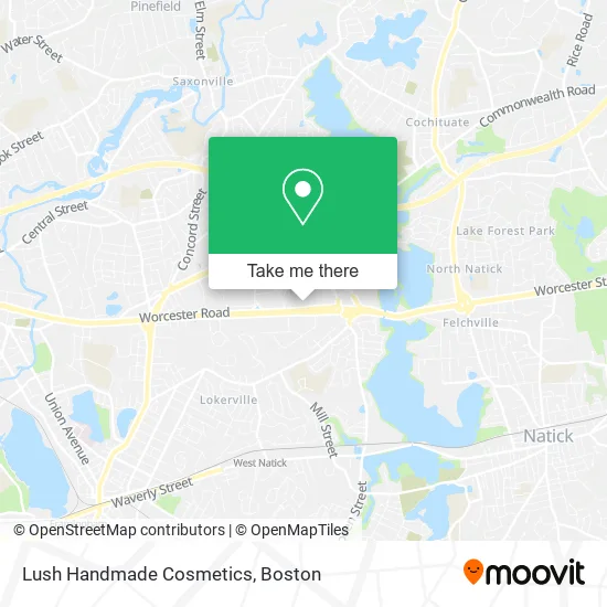 Lush Handmade Cosmetics map