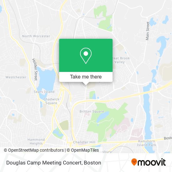 Douglas Camp Meeting Concert map