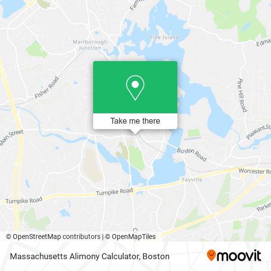 Massachusetts Alimony Calculator map