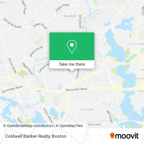 Coldwell Banker Realty map