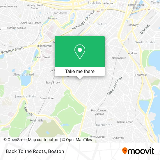 Back To the Roots map