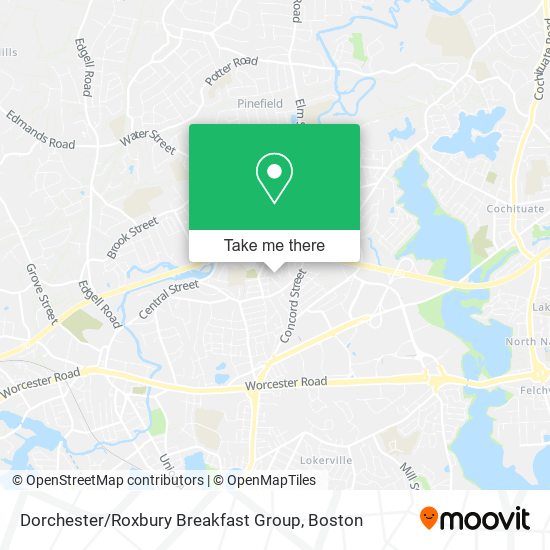 Dorchester / Roxbury Breakfast Group map