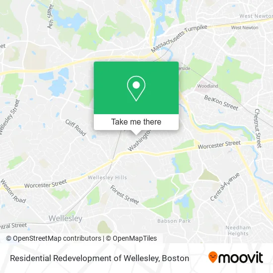 Residential Redevelopment of Wellesley map