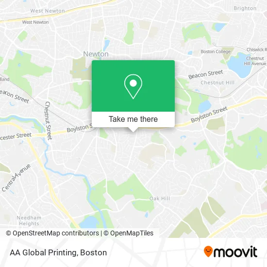 AA Global Printing map