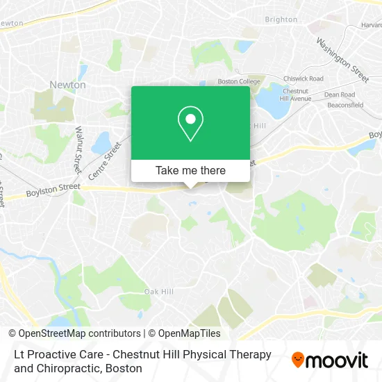 Lt Proactive Care - Chestnut Hill Physical Therapy and Chiropractic map