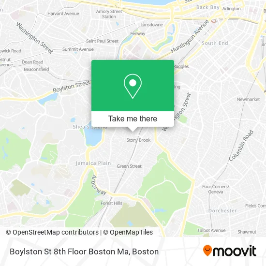Mapa de Boylston St 8th Floor Boston Ma