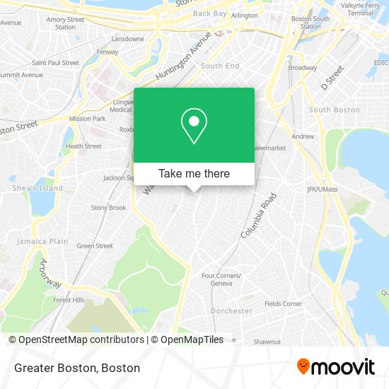 Greater Boston map