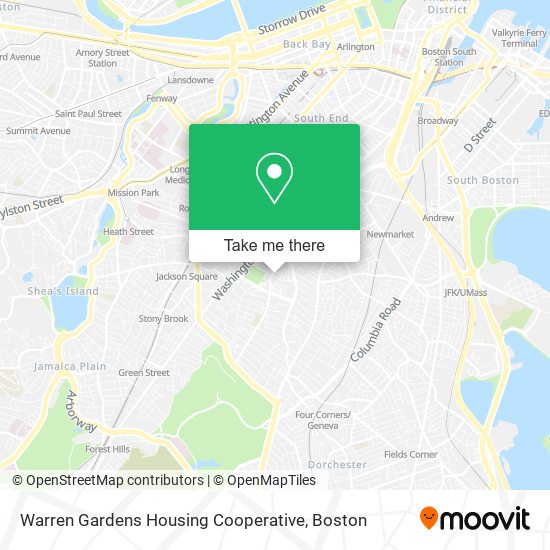 Warren Gardens Housing Cooperative map