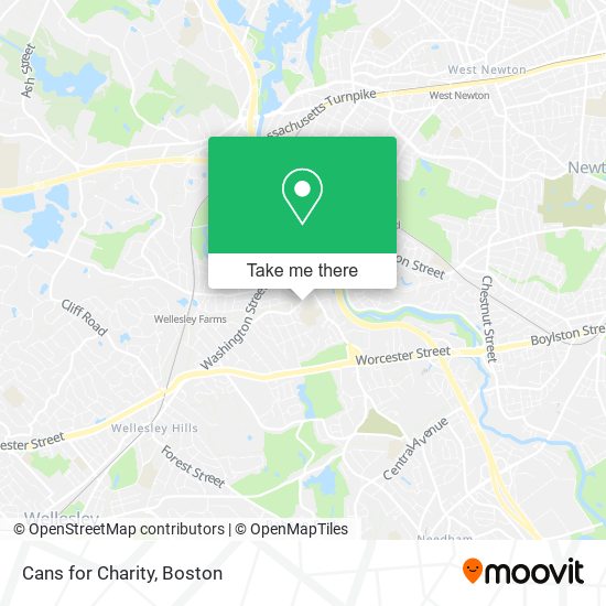 Cans for Charity map