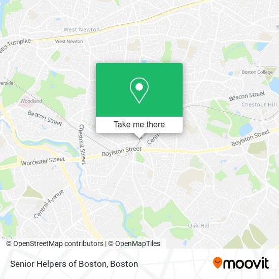 Senior Helpers of Boston map