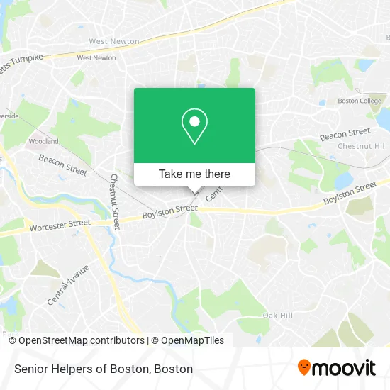 Senior Helpers of Boston map