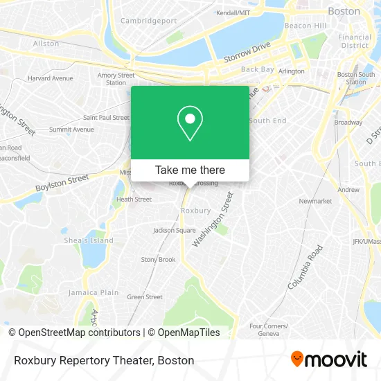 Roxbury Repertory Theater map