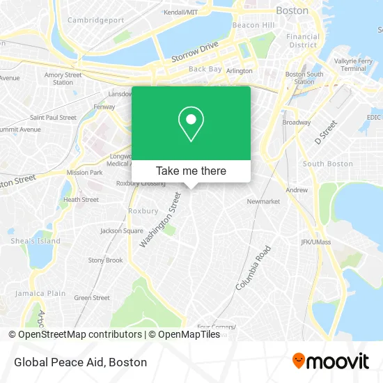 Global Peace Aid map