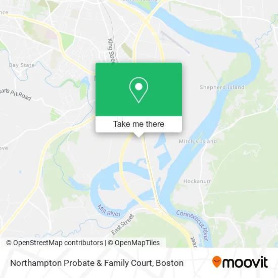 Northampton Probate & Family Court map