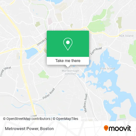 Mapa de Metrowest Power