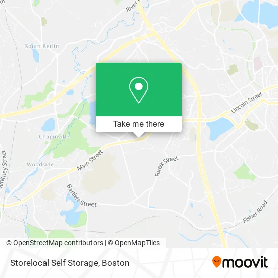 Storelocal Self Storage map