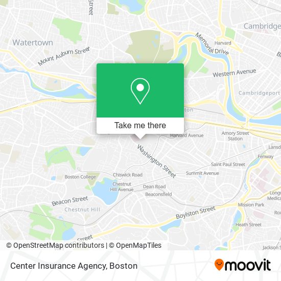 Center Insurance Agency map