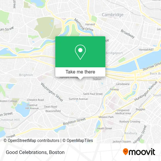 Good Celebrations map