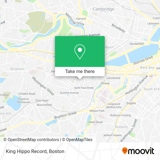 King Hippo Record map