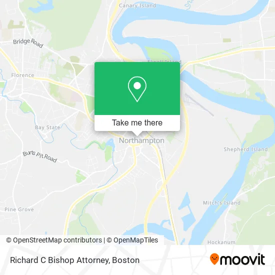 Richard C Bishop Attorney map