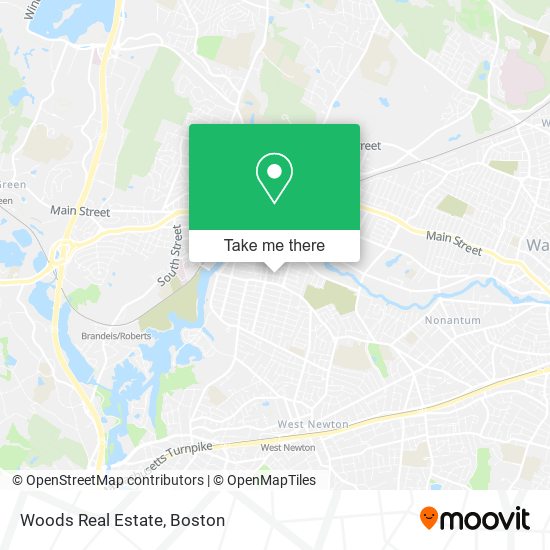 Woods Real Estate map