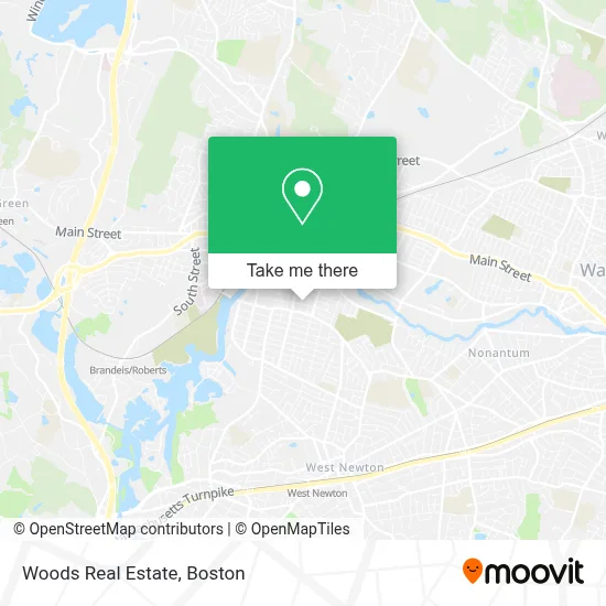 Woods Real Estate map