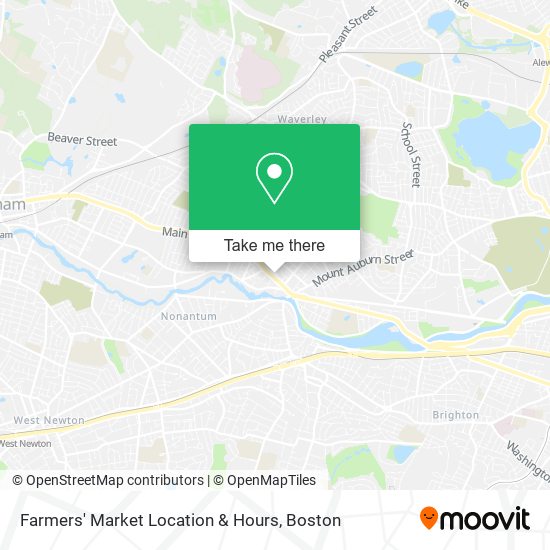 Mapa de Farmers' Market Location & Hours