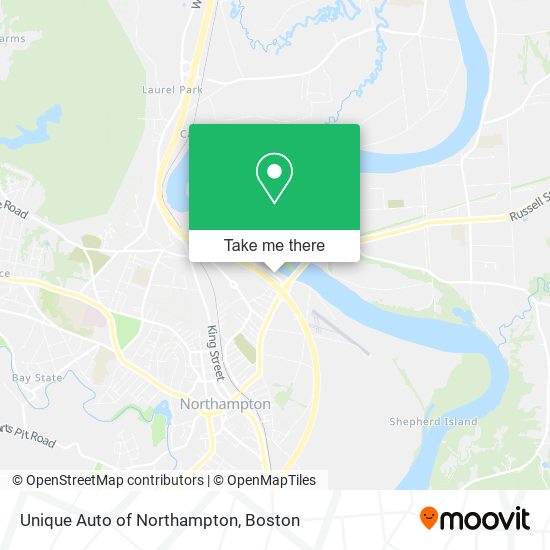 Mapa de Unique Auto of Northampton