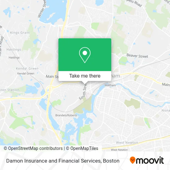 Damon Insurance and Financial Services map