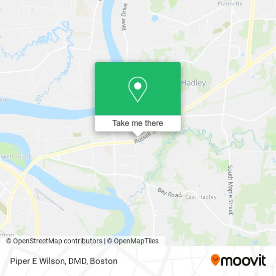 Piper E Wilson, DMD map