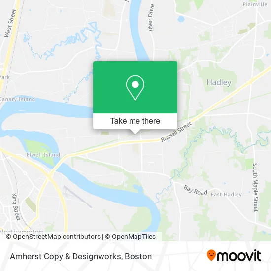 Amherst Copy & Designworks map
