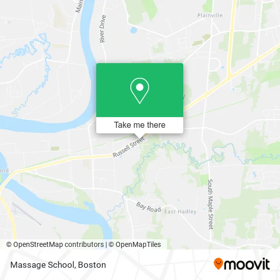 Massage School map