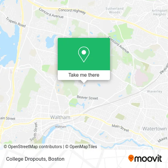 College Dropouts map