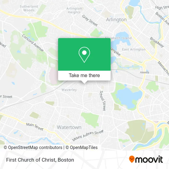 First Church of Christ map
