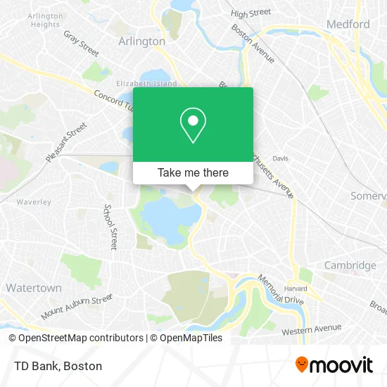 TD Bank map
