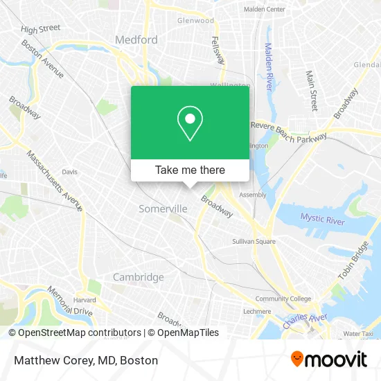 Matthew Corey, MD map