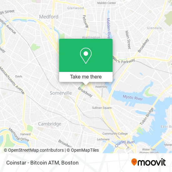 Mapa de Coinstar - Bitcoin ATM